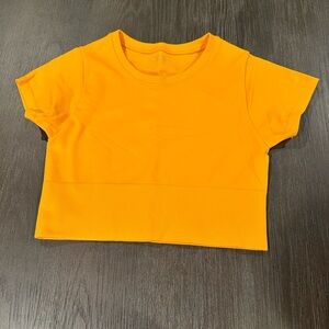 Orange Aerie Short Sleeve Shirt